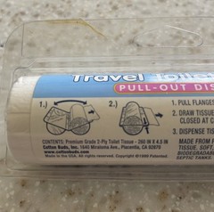 CottonBud Travel Toilet Tissue for Camping, Travel, & Restrooms *New & Sealed*