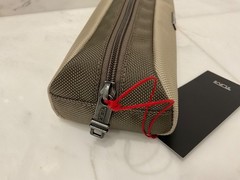 NEW – TUMI Zippered Ballistic Nylon Pencil Case – Cord Pouch – TONAL SAND