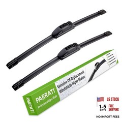 OEM QUALITY 26&Prime; + 17&Prime; Premium All BLACK 26 »+17 »(Pair of Front Wiper Blades)