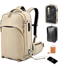 60L Vacuum Seal Travel Backpack with Removable Hip Belt & Vacuum Bag With Pump..