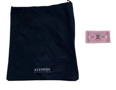 accessoire Diffusion Dust Purse Shoe Bag Black 10”x11.5”
