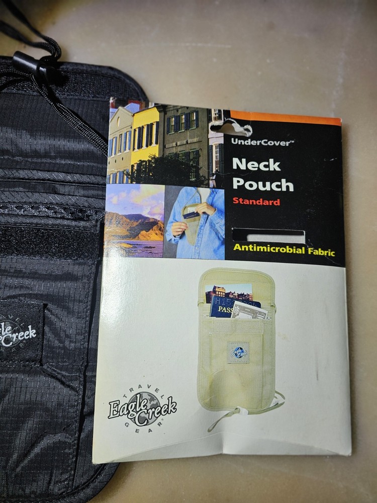 Eagle Creek Travel Money Credit Card Pouch Hidden Under Clothing New