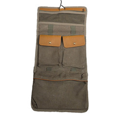 Lavievert Canvas Leather Hanging Toiletry Bag / Travel Organizer