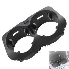 Car Center Console Dual Cup Holder Tray Insert for Mercedes-Benz W205 Black