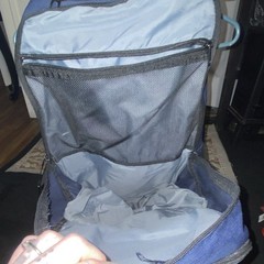 Nike Blue Backpack with Multiple Compartments