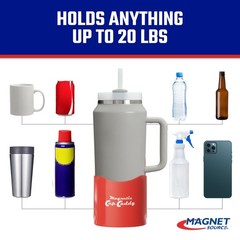 Master Magnetics Magnetic Cup Caddy – Keep Your Favorite 6 Count, Black