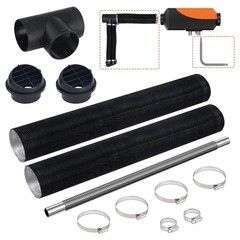 Diesel Heater Pipe Ducting Set, 3&Prime; Extendable Air Duct Hose, 1&Prime; Stainless Steel