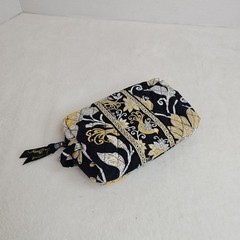Vera Bradley Cosmetic Bag Yellow Bird Makeup Travel Floral Organizer