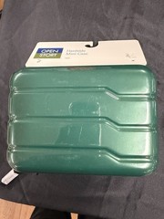 Open Story Hardside Mini Case Green 7x5x3in Polycarbonate Multiple Compartments