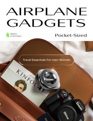 LISEN Airplane Travel Essentials for Women Men Phone Holder Desk Black