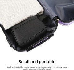 Versatile Hanging Cosmetic Bag for Women and Men – Travel Essentials in Black