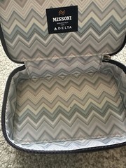 Missoni Delta Airlines One Travel Case Only Amenity Toiletry Bag – Empty