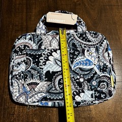 NWT! BAGSMART Toiletry Bag 10×13 Travel Hanging Hook Paisley Folding Zip Handles