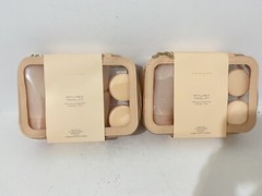 2-Kristin Ess Hair Refillable Travel Kit TSA Carry-On Approved W Reusable Labels