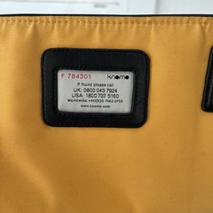Knomo London Kobe iPad Messenger Crossbody Bag Blue EUC