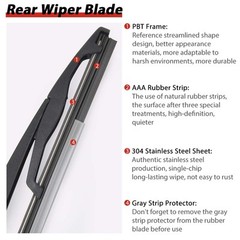 15277756 Replacement for Gmc Yukon 2007-2014 Rear Windshield Back Wiper Arm Blad