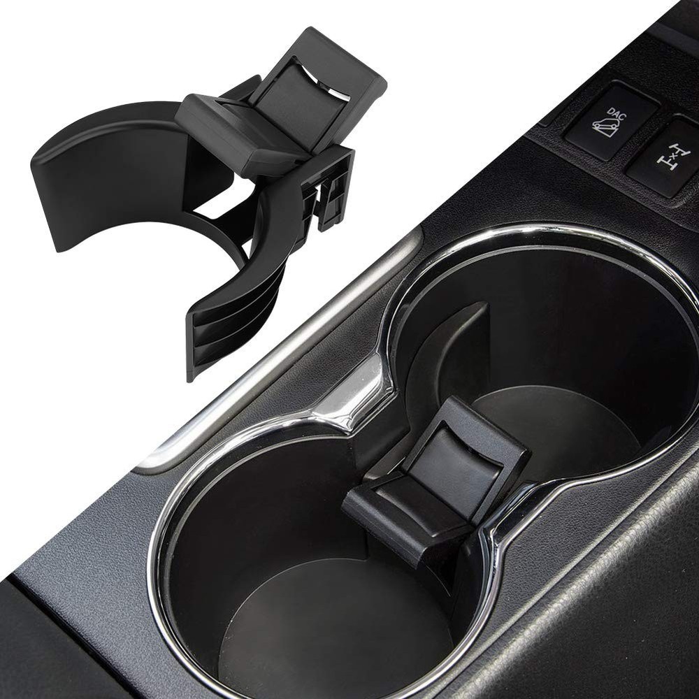 JoyTutus Cup Holder Compatible with Toyota Highlander Upgraded, Black