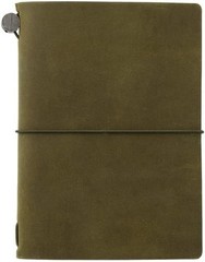Traveller&rsquo;s Notebook Regular Size Starter Kit Olive Green Traveler&rsquo;s Company new