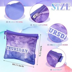 7 Pcs Packing Cubes for Travel Kids Days of Week Compression Packing Cubes