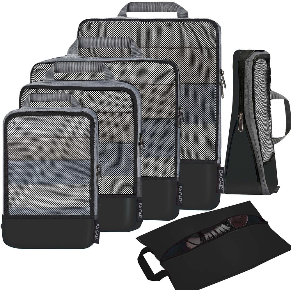 4 Set/6 Set/8 Set Compression Packing Cubes Travel Accessories Expandable Packin