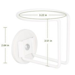 Magnetic Cup Holder, Durmmur SUS 304 Stainless Steel 1 Pack White