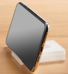 MUJI Polypropylene cable case with smartphone stand made in japan