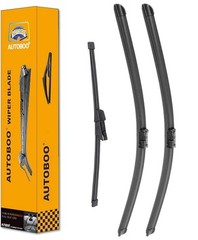 VW Golf GTI e-Golf 26&Prime; 18&Prime; Windshield Wipers + 11&Prime; Rear Wiper Blade Pack of 3