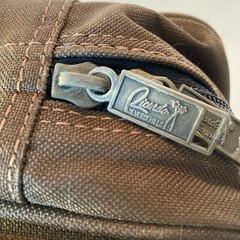 Ricardo Beverly Hills Toiletry Bag Shaving Makeup Brown Travel Dopp Kit Hanging