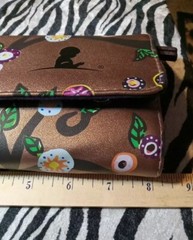 St Jude Rose Metallic Gold Trifold Travel Jewelry Case Pouch Flower Vine 4&Prime;X8&Prime;