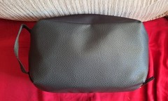 BROOKSTONE COMPACT TOILETRY KIT- VEGAN LEATHER