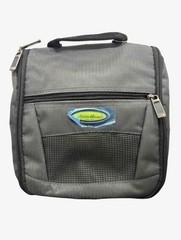Eddie Bauer Hanging Toiletry Bag Travel Organizer Dopp Kit Gray Ripstop NEW
