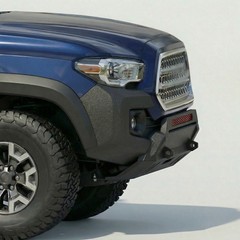 Steel Front Bumper Fit 2016-2023 Toyota Tacoma Excl TRD Winch Plate Bull Bar