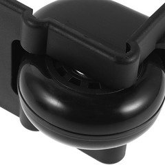 Replacement Rubber Wheels for Suitcase Silent Smooth Swivel Black