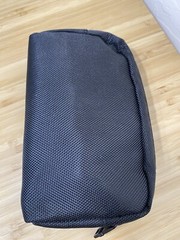 TUMI For Delta Air Lines Black Fabric Toiletry Makeup Amenity Travel Kit Bag