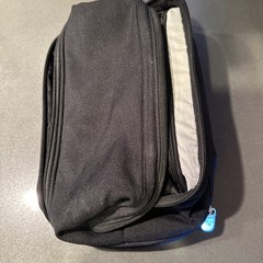 Travelon Black Toiletry Kit Organizer Travel Bag Shaving Kit Carry Case