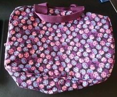Vera Bradley ZIP TRAVEL ORGANIZER in BERRY BURST Pattern, Lighten Up Fabric