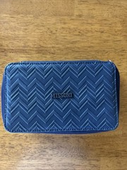 MISSONI Delta One First Class Amenity Kit BAG ONLY Blue Case EMPTY