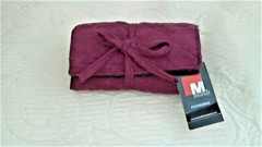 Quilted Sueded Fabric Travel Roll Jewelry Pouch NEW WTags 5.5 x 9.5&Prime; UnRolled