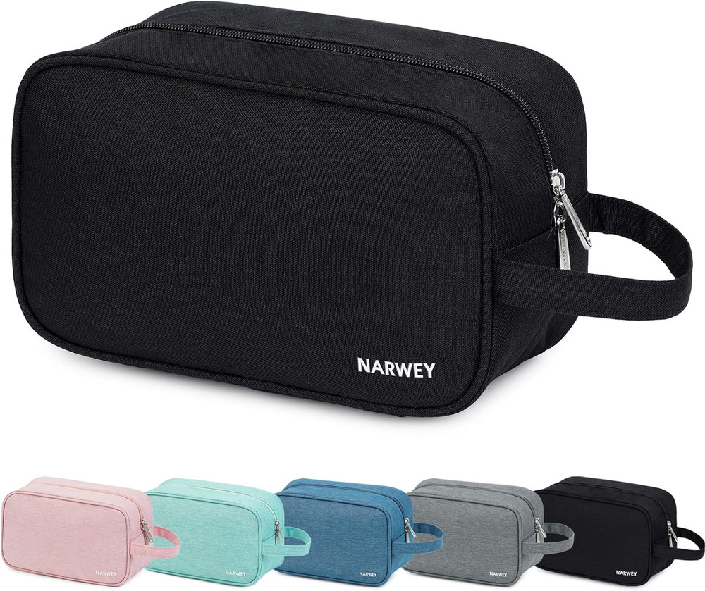 Narwey Travel Toiletry Bag for Women Traveling Dopp Kit Men Travel Bag