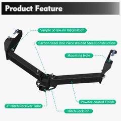 Class 3 Trailer Hitch 2&Prime; Fit 1999-13 Chevy Silverado/GMC Sierra Verify Fit