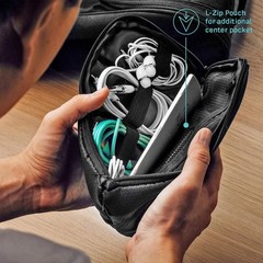 Pocket Travel Lightweight Organizer Case with Zipper for Charger, Cable, Powe…